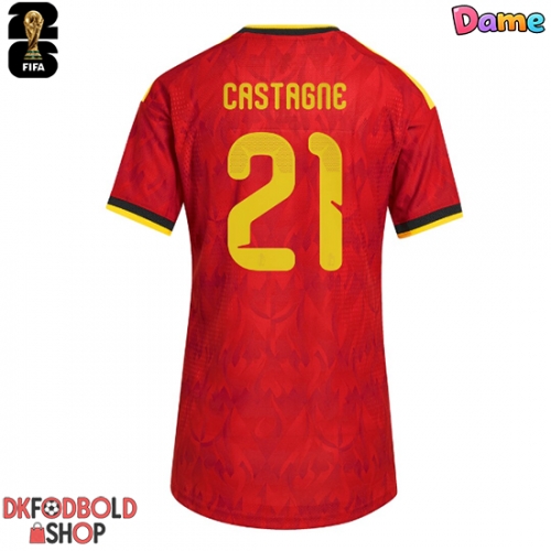 Belgien Timothy Castagne #21 Hjemmebanetrøje Dame VM 2026 Kort ærmer